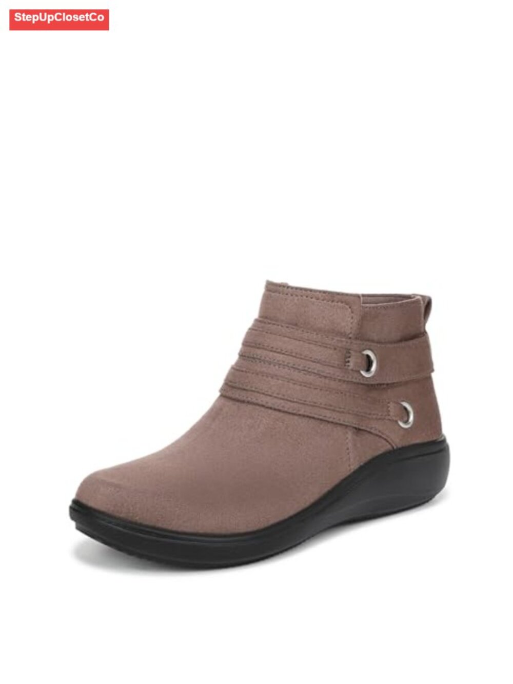 Women's Ankle Bootie Zip Closure Machine Washable Lightweight